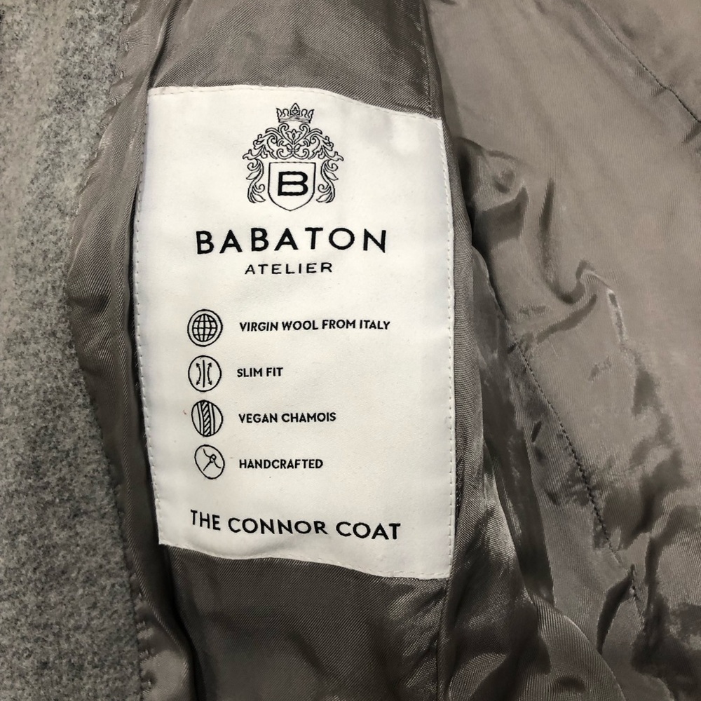 Babaton Aritzia The Connor Coat Long - Virgin Wool, Gray - Picture 10 of 13